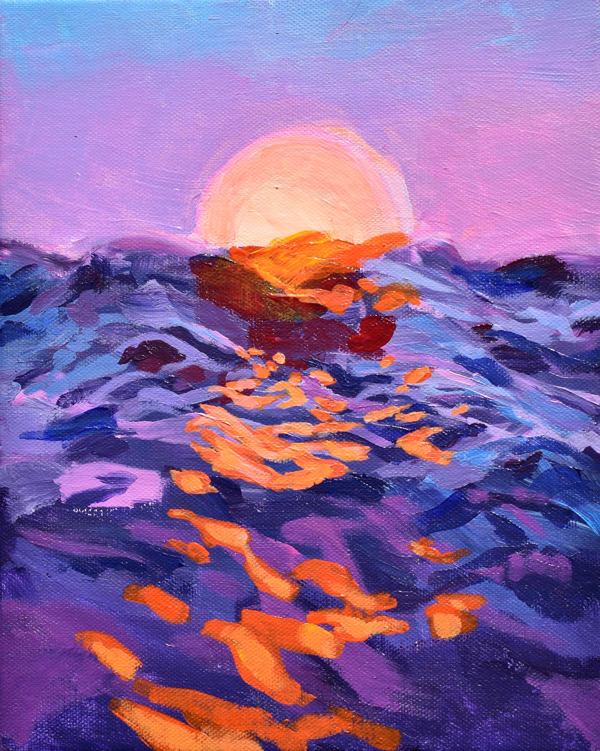 Ocean Sunset original artwork